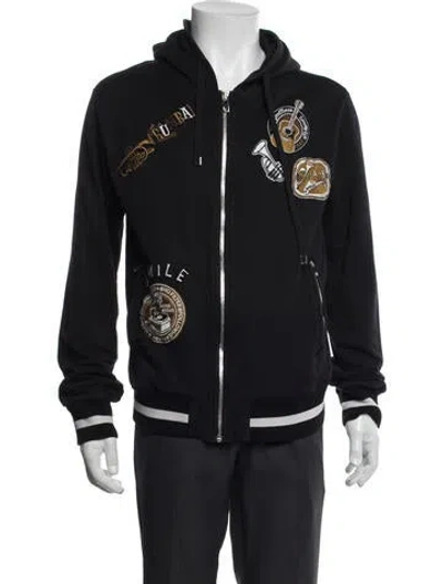 Pre-owned Dolce & Gabbana Graphic Print Jacket In Blue
