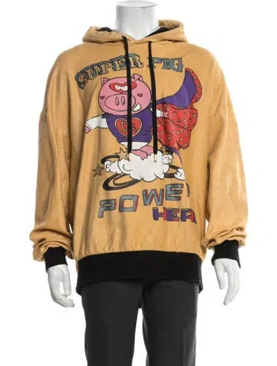 Pre-owned Dolce & Gabbana Graphic Print Jacket In Yellow
