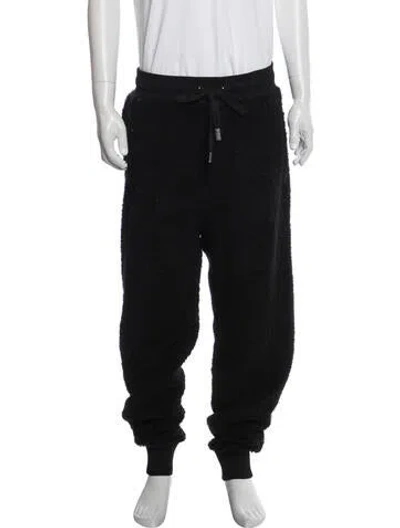 Pre-owned Dolce & Gabbana Graphic Print Joggers In Black