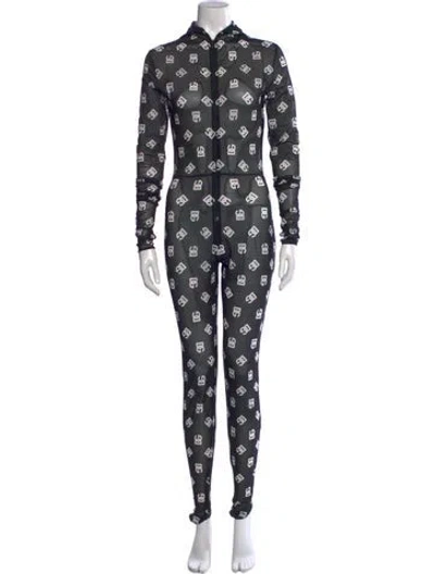 Pre-owned Dolce & Gabbana Graphic Print Jumpsuit In Multicolor