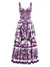 Dolce & Gabbana Graphic Print Midi Dress