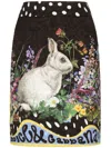 Dolce & Gabbana Graphic-print Mini Skirt In Schwarz