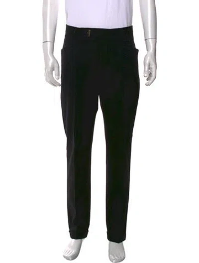 Pre-owned Dolce & Gabbana Graphic Print Pants In Black