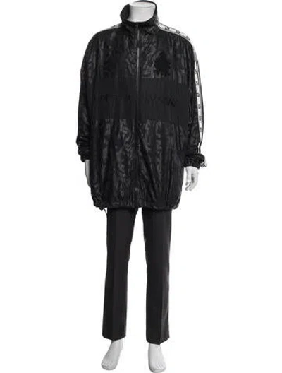 Pre-owned Dolce & Gabbana Graphic Print Parka In Gray