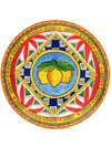 Dolce & Gabbana Porcelain Charger Plate In Yellow