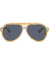Dolce & Gabbana Sonnenbrille Mit Rundem Gestell In Yellow