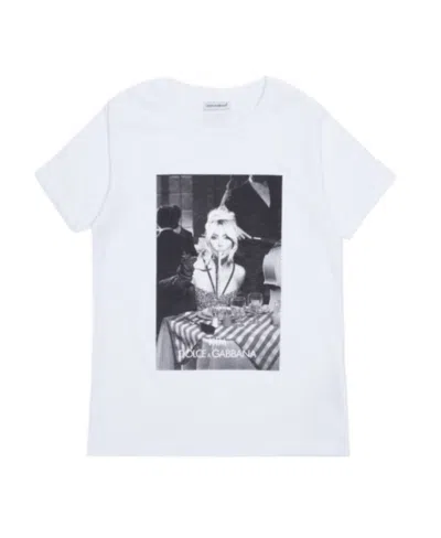 Dolce & Gabbana Graphic-print Short-sleeved T-shirt In White