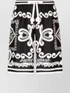 Dolce & Gabbana Dolce&gabbana Silk Bermuda With Navy Print