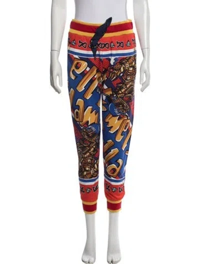 Pre-owned Dolce & Gabbana Graphic Print Sweatpants In Multi