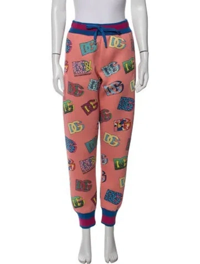 Pre-owned Dolce & Gabbana Graphic Print Sweatpants In Multicolor