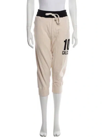 Pre-owned Dolce & Gabbana Graphic Print Sweatpants In Neutral