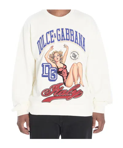 DOLCE & GABBANA COTTON GRAPHIC-PRINT SWEATSHIRT