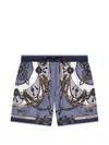 Dolce & Gabbana Boys Nautical Print Swim Shorts In Multi