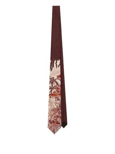 Dolce & Gabbana Graphic-print Tie In Red