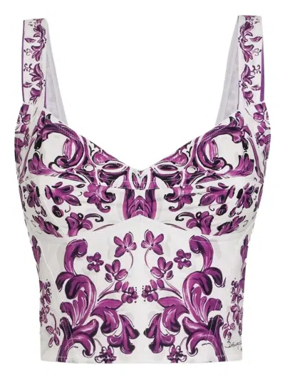 DOLCE & GABBANA OBERTEIL MIT GRAFISCHEM PRINT