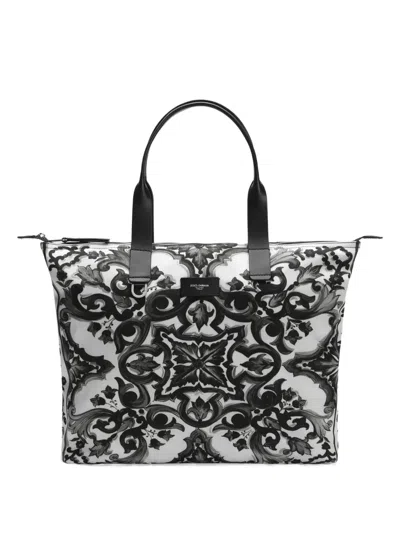 Dolce & Gabbana Graphic-print Tote Bag In Pink