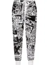 Dolce & Gabbana Graphic-print Track Pants In White