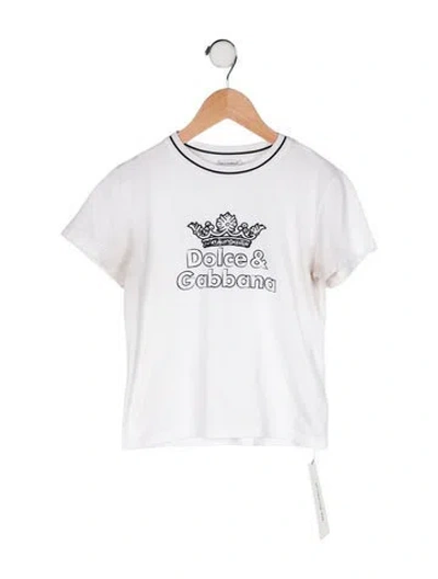 Pre-owned Dolce & Gabbana Babies' Graphic Print T-shirt In White