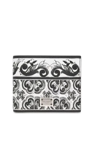 Dolce & Gabbana Graphic-print Wallet In Neutral