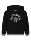 Dolce & Gabbana Hooded Sweatshirt With Print In Black