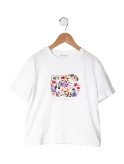 Pre-owned Dolce & Gabbana Kids' Graphic T-shirt In White
