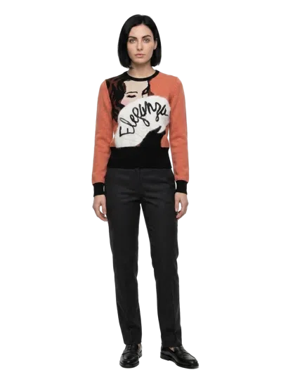 Dolce & Gabbana Graphic-print Cashmere Blend Sweatshirt In Multi