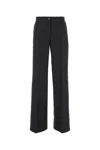 Dolce & Gabbana Stretch Fabric Pants With Zipped Ankle In Melangegrey