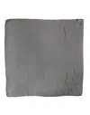 Dolce & Gabbana Gray Black Silk Square Women Foulard Scarf