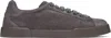 Dolce & Gabbana Gray Calfskin Strobel Portofino Light Sneakers In 80730