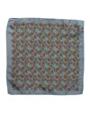 Dolce & Gabbana Gray Chilis Silk Square Men Foulard Men's Scarf