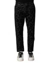 Dolce & Gabbana Logo-plaque Cotton Straight Trousers