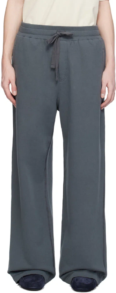 Dolce & Gabbana Grey Drawstring Sweatpants In Grigio