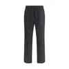 Dolce & Gabbana Stripe-pattern Drawstring Trousers In Gray