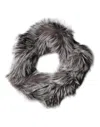 Dolce & Gabbana Gray Fox Fur Neck Wrap Warmer Winter Scarf In Gray