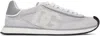 Dolce & Gabbana Man Grey Suede And Mesh Dg Aria Sneakers