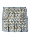 Dolce & Gabbana Gray Oranges Silk Square Handkerchief Scarf