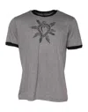 Dolce & Gabbana Gray Sacred Heart Cotton Crew Neck T-shirt In Gray