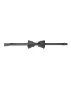 Dolce & Gabbana Gray Silk Patterned Adjustable Neck Men Papillon Bow Tie
