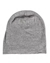 Dolce & Gabbana Gray Viscose Blend Knitted Beanie Cap In Gray
