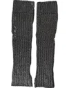 Dolce & Gabbana Gray Viscose Knitted Finger Less Gloves