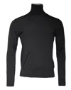 Dolce & Gabbana Brown Wool Knit Turtleneck Pullover Sweater In Gray
