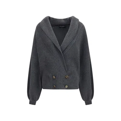 Dolce & Gabbana Gray Wool Oves Aries Cardigan