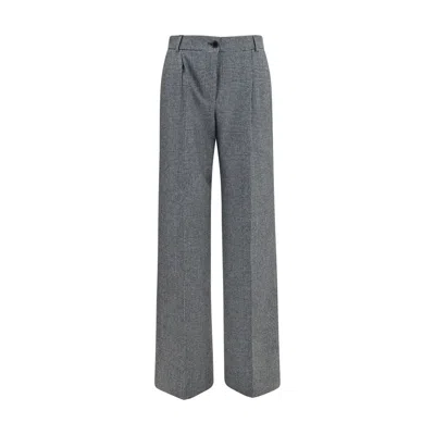 Dolce & Gabbana Gray Wool Oves Aries Dress Pants