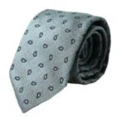 Dolce & Gabbana Green 100% Silk Patterned Adjustable Men Men's Tie