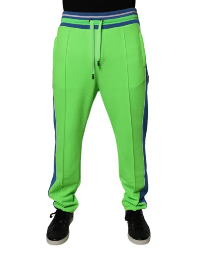 Dolce & Gabbana Green Blue Jogger Sweatmen's Men's Pants