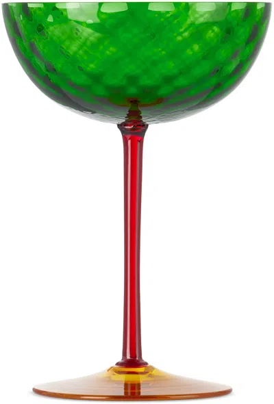 Dolce & Gabbana Green Carretto Champagne Glass