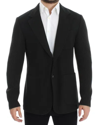 Dolce & Gabbana Long-sleeved Suit Jacket In Blue