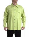 Dolce & Gabbana Green Cotton Collared Button Down Shirt