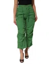 Dolce & Gabbana Green Cotton High Waist Cargo Trouser Pants In Green