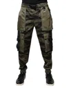 Dolce & Gabbana Green Cotton Jogger Cargo Men's Pants In Green